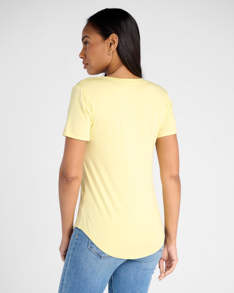 Lemonade $|& 78&SUNNY Sonoma V-Neck Slinky Tee - SOF Back