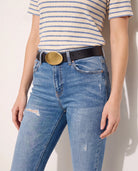 Medium Wash $|& SEAS Jett Mid Rise Ankle Skinny Jeans - SOF Back
