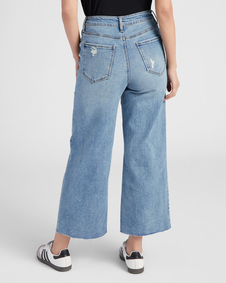 Joni Wide Leg Distressed Jeans