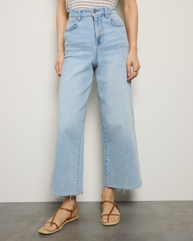 Light Wash $|& SEAS Joni Wide Leg Jeans - SOF Front