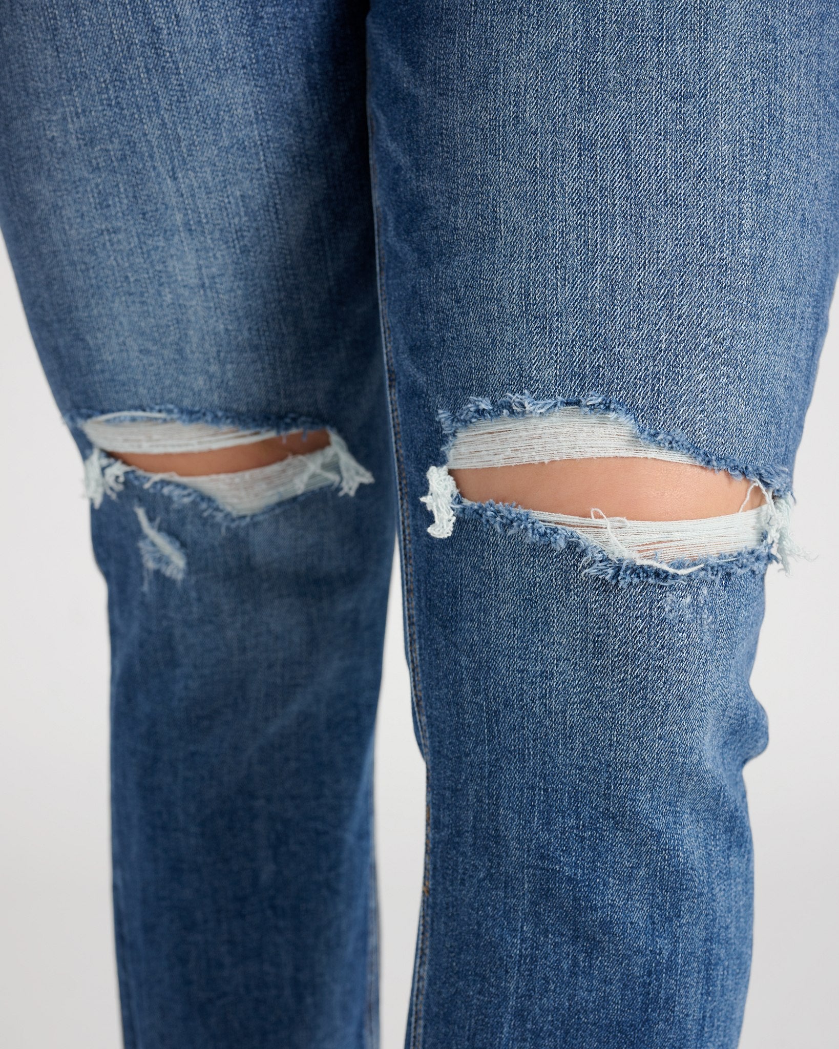 Solidarity $|& Lovervet Vintage High Rise Crop Straight Leg Jeans - SOF Detail