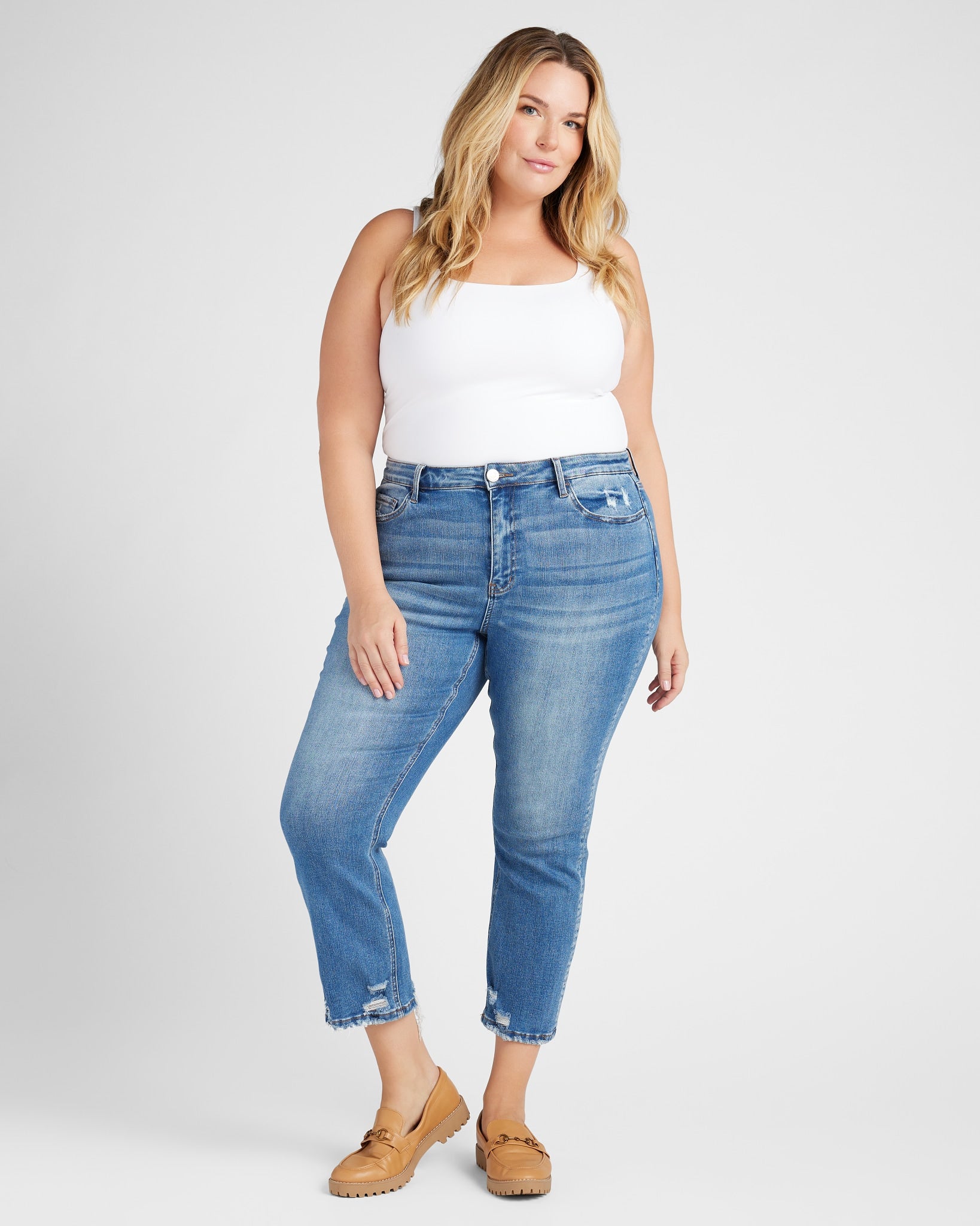 Winners $|& Lovervet High Rise Slim Straight Jeans - SOF Full Front