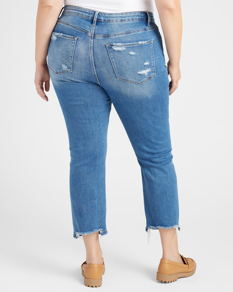 Winners Blue $|& Lovervet High Rise Slim Straight Jeans - SOF Back