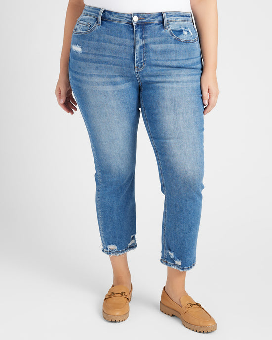 Winners Blue $|& Lovervet High Rise Slim Straight Jeans - SOF Front