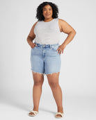 Done Deal $|& Vervet High Rise Midi Short - SOF Full Front