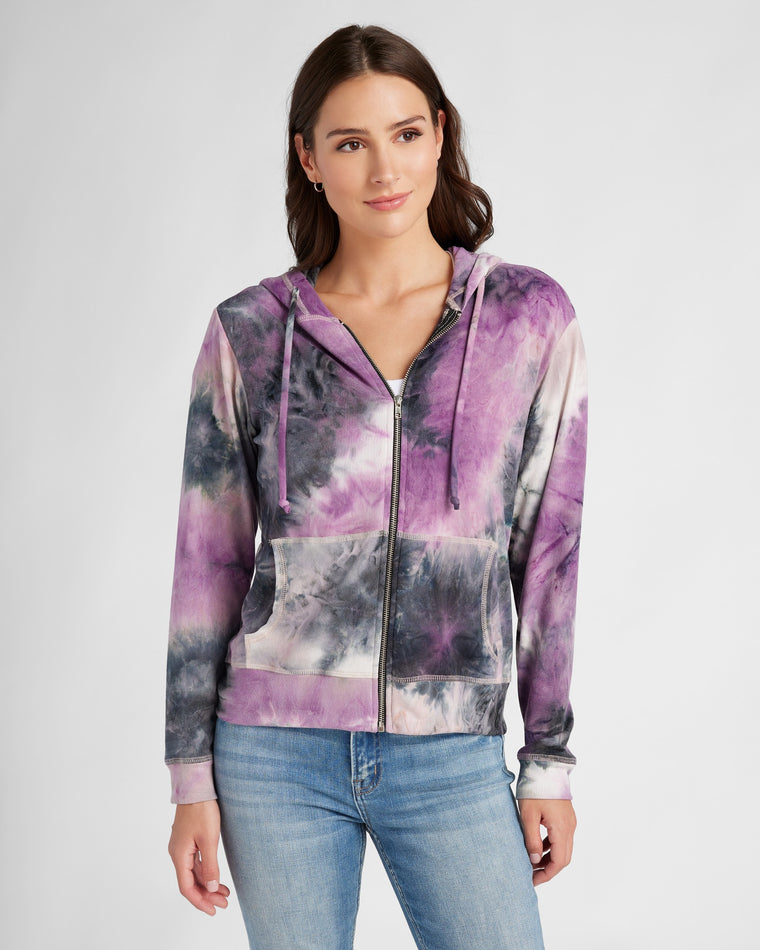 Tie dye zip up sale