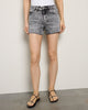 High Rise Acid Wash Shorts