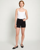 Jet Lag $|& Mica Denim Mid Rise Cuffed Shorts - UGC On Fig