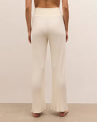 Bone $|& Z Supply Lounge Dawn Smocked Ribbed Pant - Hanger Side