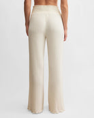 Bone $|& Z Supply Lounge Dawn Smocked Ribbed Pant - Hanger Side