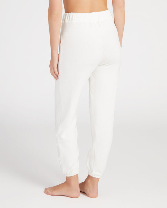 Winter White $|& Astrologie Hacci Ankle Pleated Jogger - SOF Back