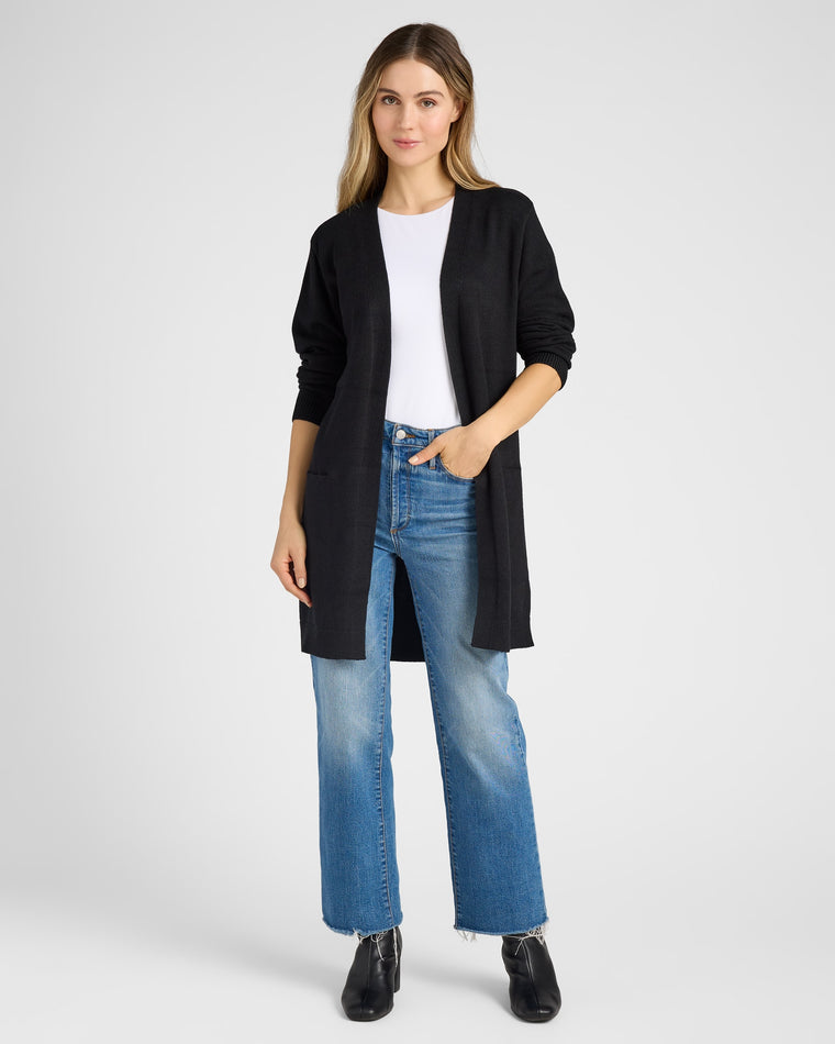 Black $|& b.young Nonina Cardigan - SOF Full Front