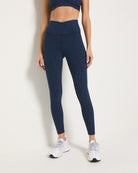 Iris Black $|& Interval FlowHeather Sculpt Crossover Leggings - SOF Front