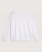 White $|& SEAS Brooksville Slub Off The Shoulder Top - Hanger Detail