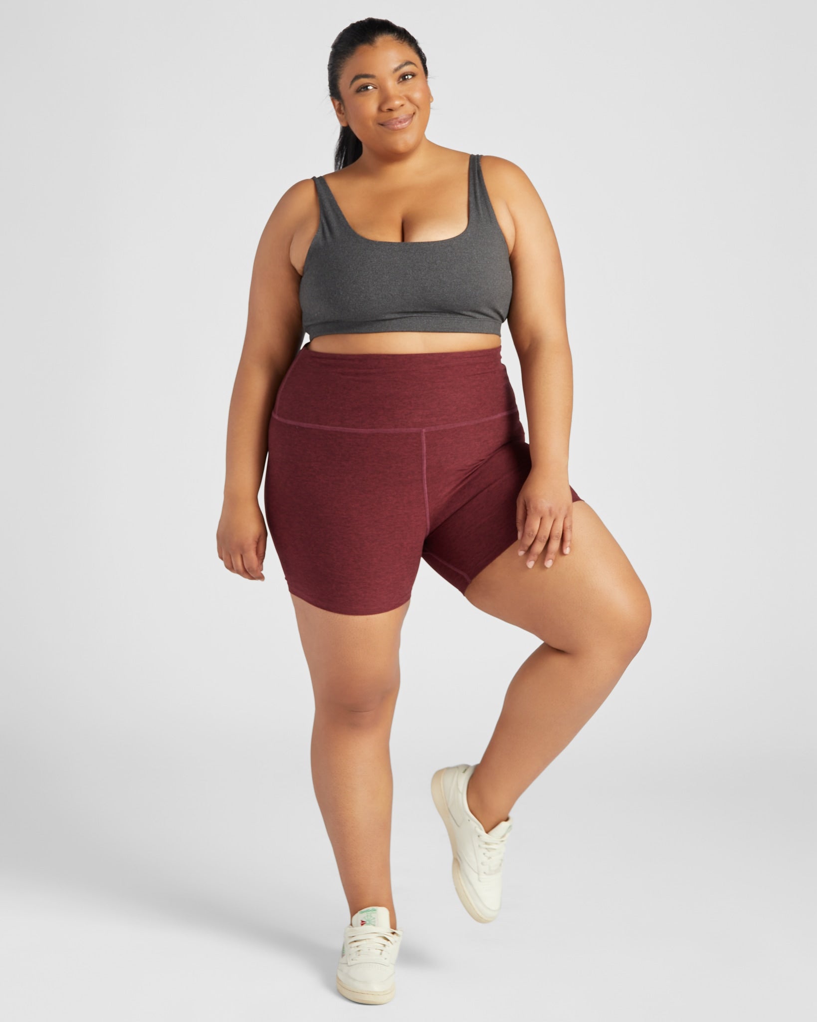 Red Wine $|& Interval Spacedye Bike Short - SOF Full Front