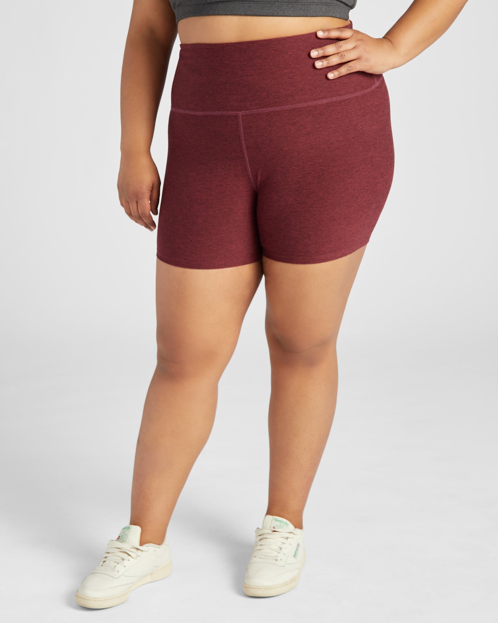Red Wine $|& Interval Spacedye Bike Short - SOF Front