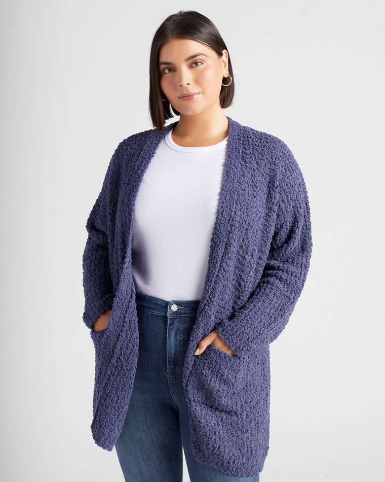 Popcorn cardigan plus size hotsell