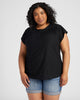 Plus Size Drape Tie Back Top