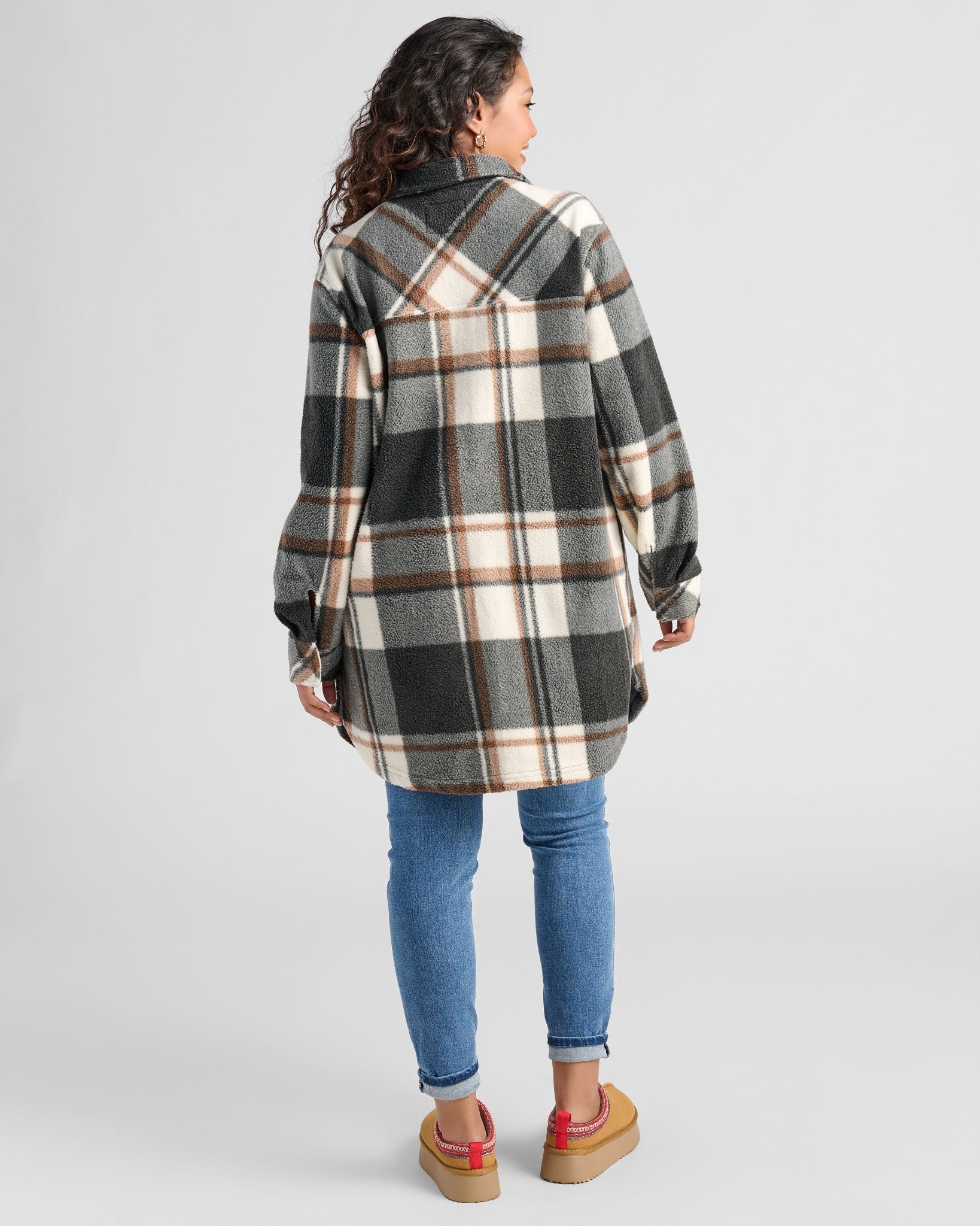 Black Brown Plaid $|& Thread & Supply Roswell Jacket - SOF Back