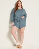 Frost Blue $|& Bobeau Cozy Pullover and Short Set - SOF Front