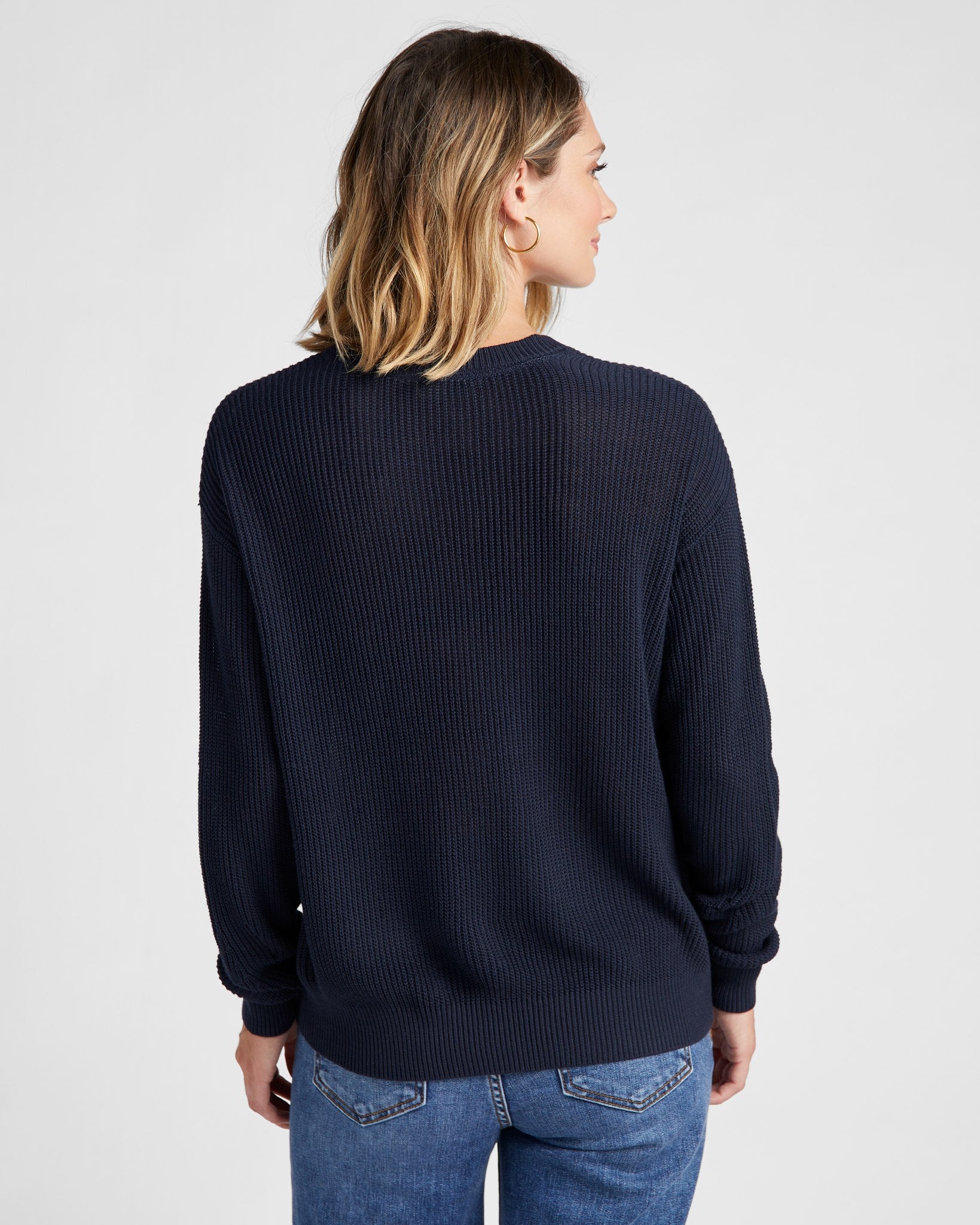 SEAS Coastal Crewneck Pullover - Relaxed Ribbed Sweater – Wantable