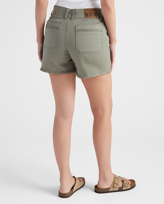 Four Leaf Clover $|& Herizon Gwen High Rise Utility Short - SOF Back