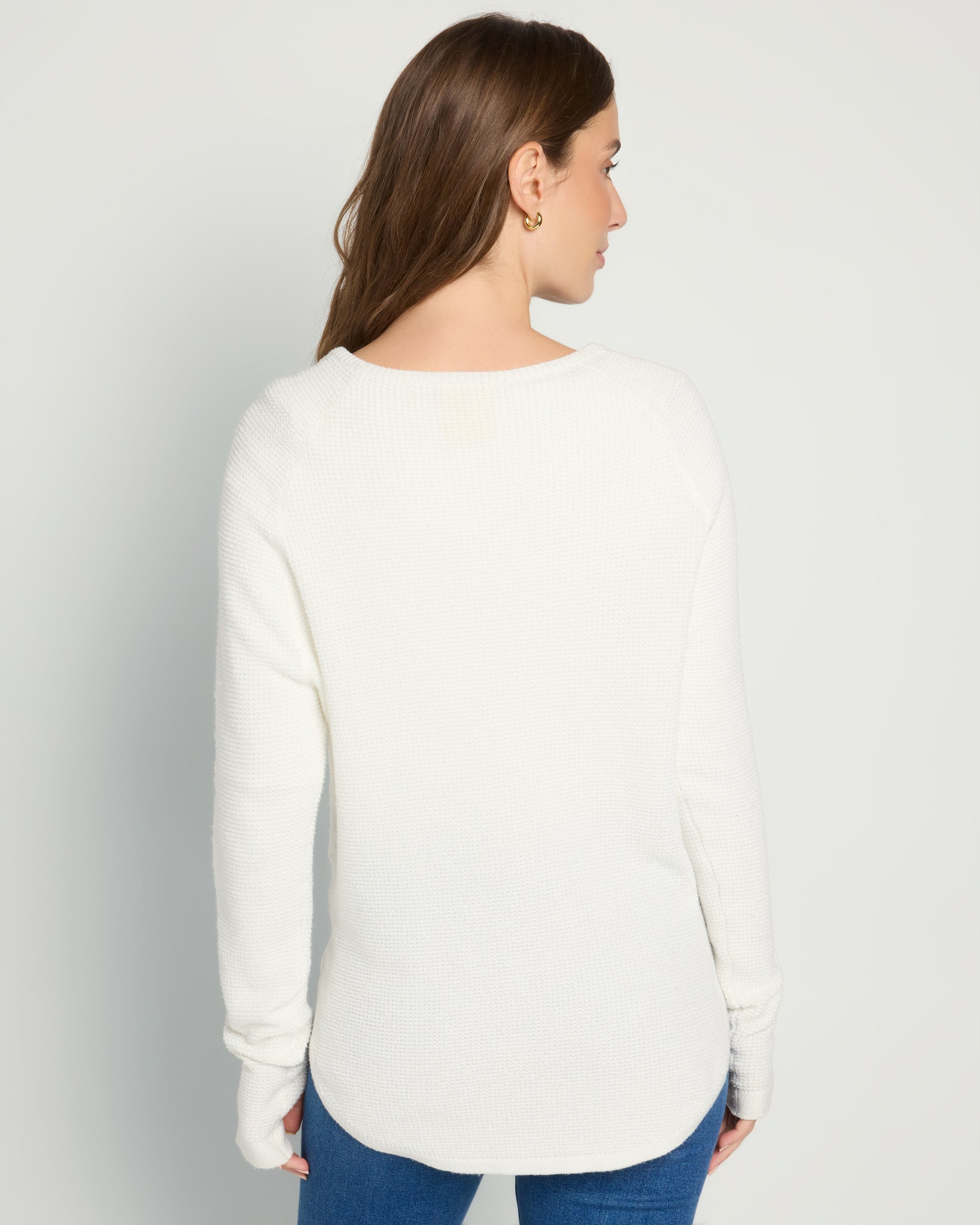 White $|& Herizon Wanderer Thumbhole Tunic - SOF Back