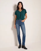Dark Wash $|& SEAS Mariah Bootcut Jeans - SOF Back