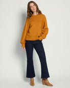Mustard $|& SEAS Balloon Sleeve Crewneck Sweater - UGC On Fig