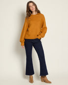 Mustard $|& SEAS Balloon Sleeve Crewneck Sweater - UGC On Fig