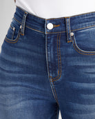 Dark Wash $|& SEAS Whitney High Rise Ankle Skinny Jeans - SOF Detail