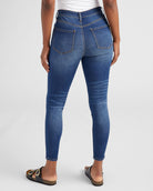 Dark Wash $|& SEAS Whitney High Rise Ankle Skinny Jeans - SOF Back
