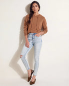 Light Wash $|& Herizon Jayne High Rise Distressed Skinny Jeans - SOF Back