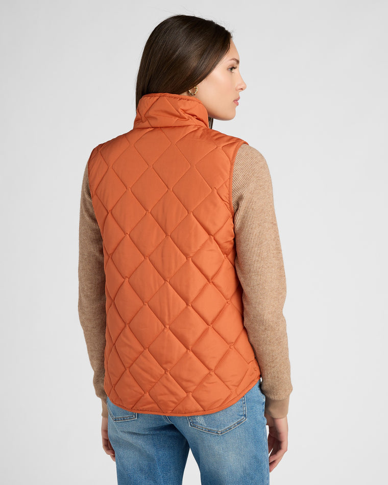 Rust $|& Herizon Stargazer Quilted Vest - SOF Back