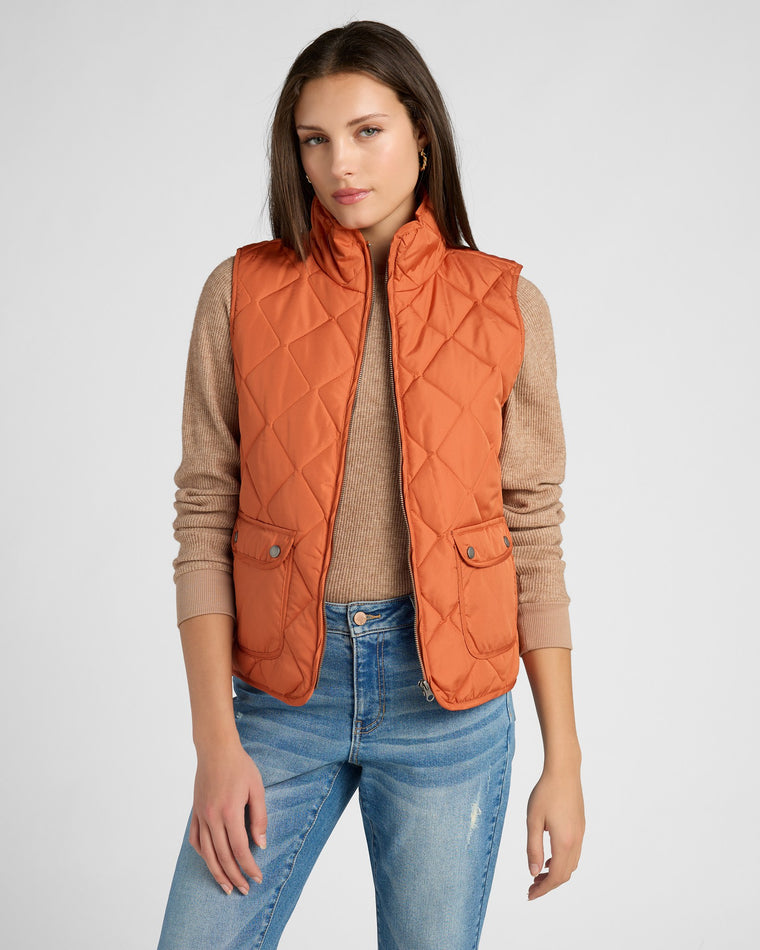 Rust $|& Herizon Stargazer Quilted Vest - SOF Front