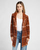 Plaid Sweater Coatigan
