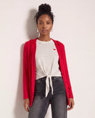 Chili Pepper $|& SEAS Laguna Hooded Cardigan - SOF Front
