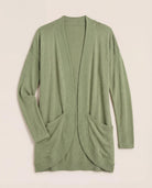 Heather Olive $|& SEAS Cocoon Cardigan - Hanger Detail