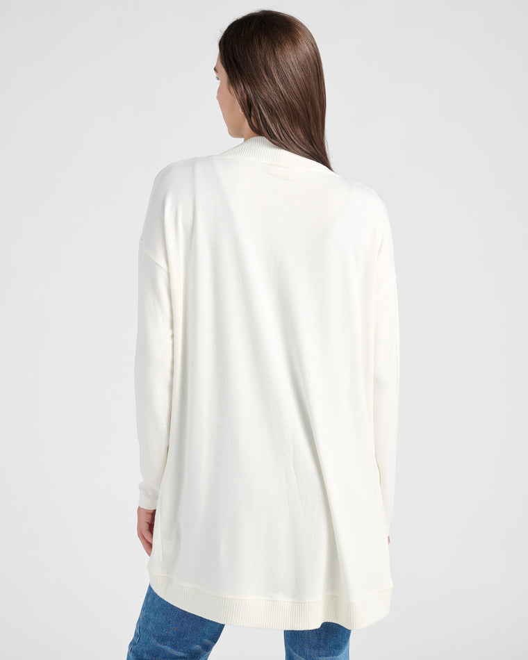 Cream $|& SEAS Cocoon Cardigan - SOF Back