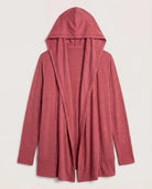 Heather Cabernet $|& SEAS Over The Falls Cardigan - VOF Detail