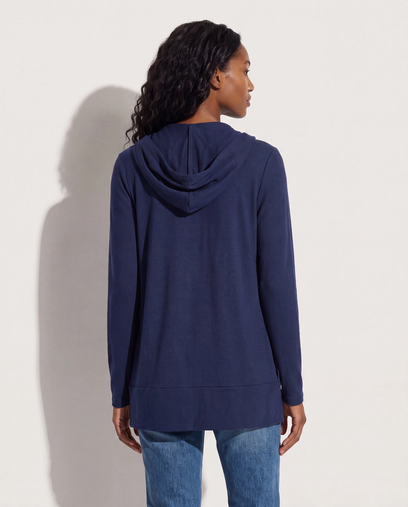 Navy $|& SEAS Over The Falls Cardigan - SOF Side