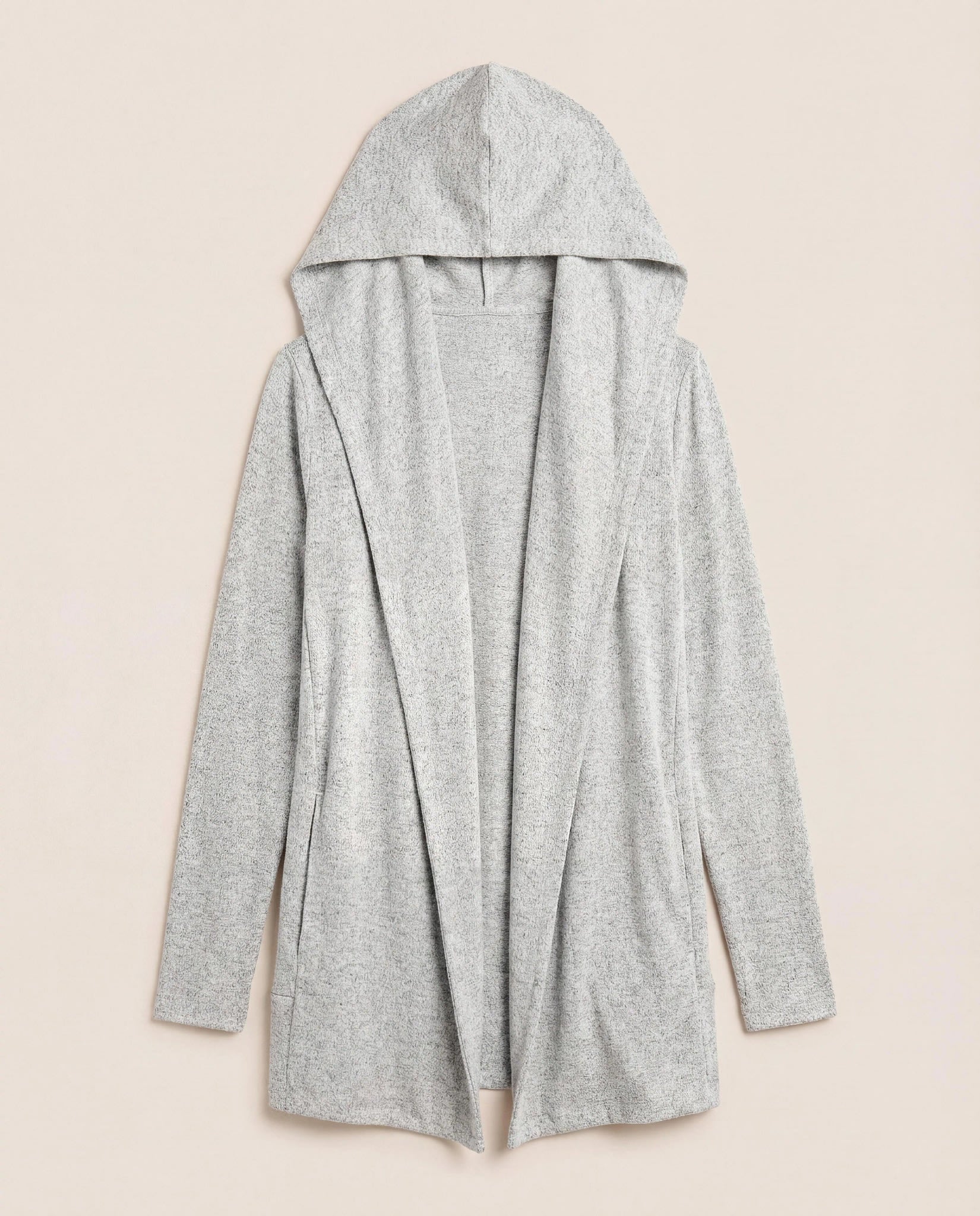 Heather Grey $|& SEAS Over The Falls Cardigan - VOF Detail