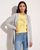 Heather Grey $|& SEAS Over The Falls Cardigan - SOF Front