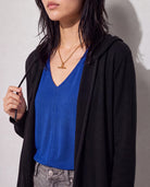 Black $|& SEAS Over The Falls Cardigan - SOF Back