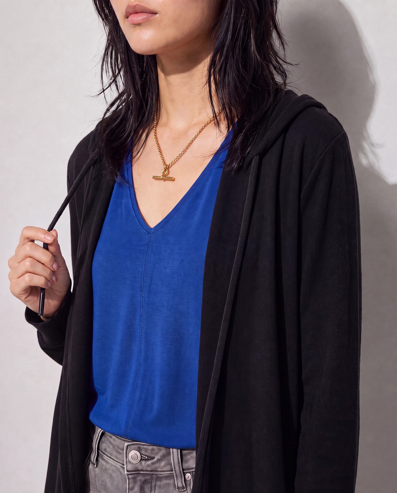 Black $|& SEAS Over The Falls Cardigan - SOF Back