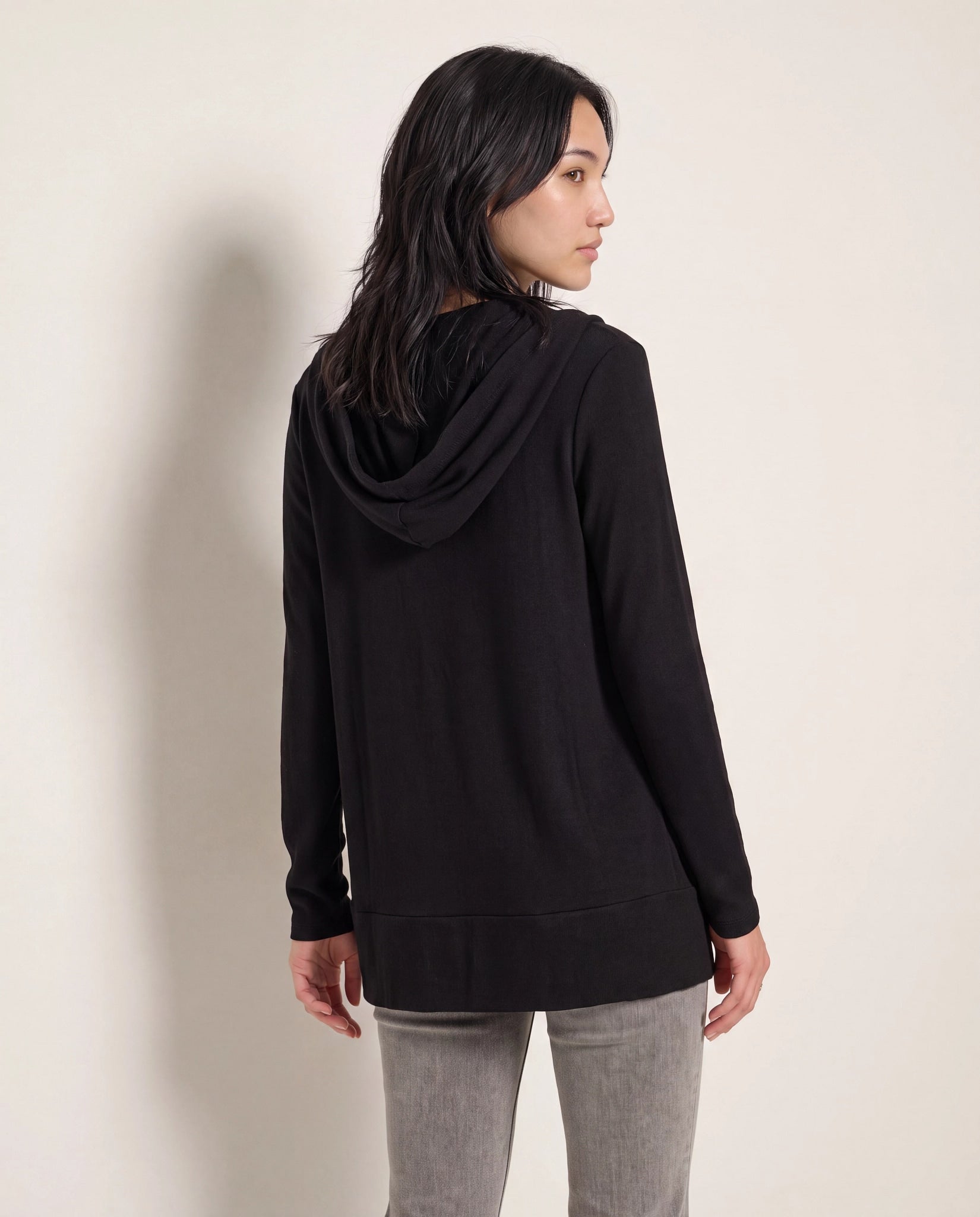 Black $|& SEAS Over The Falls Cardigan - SOF Side