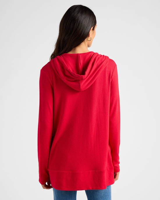 Chili Pepper $|& SEAS Over The Falls Cardigan - SOF Back