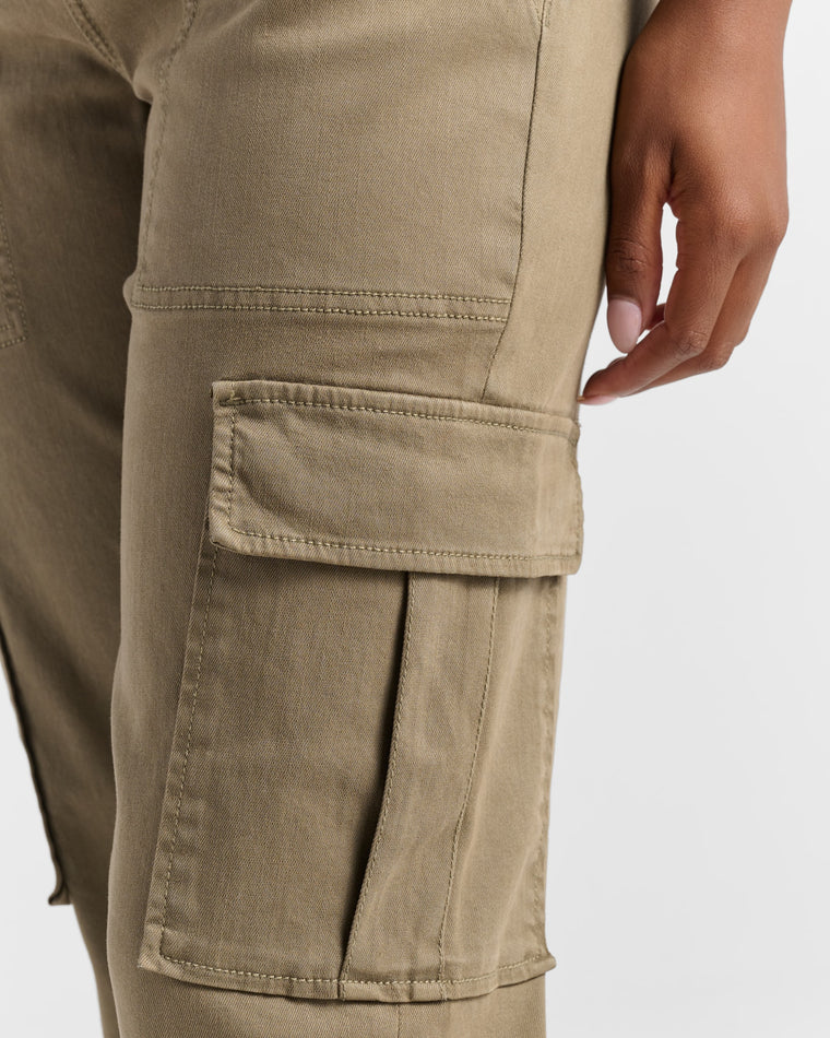 Coriander Green $|& Herizon Niki Cargo Pant - SOF Detail