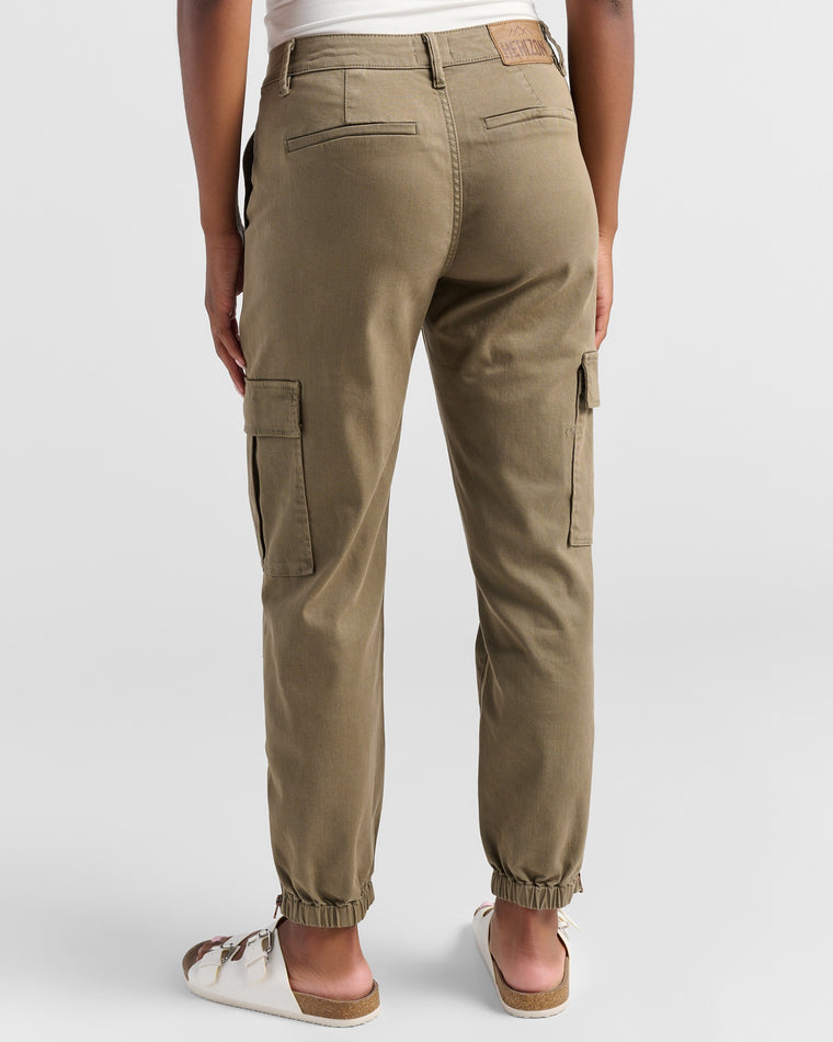 Coriander Green $|& Herizon Niki Cargo Pant - SOF Back