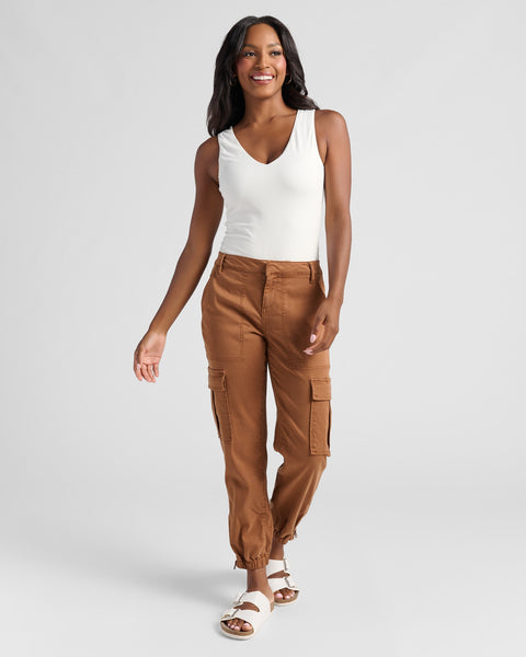 Niki Cargo Pant - Tapered, Soft Stretch Twill & Mid-Rise – Wantable